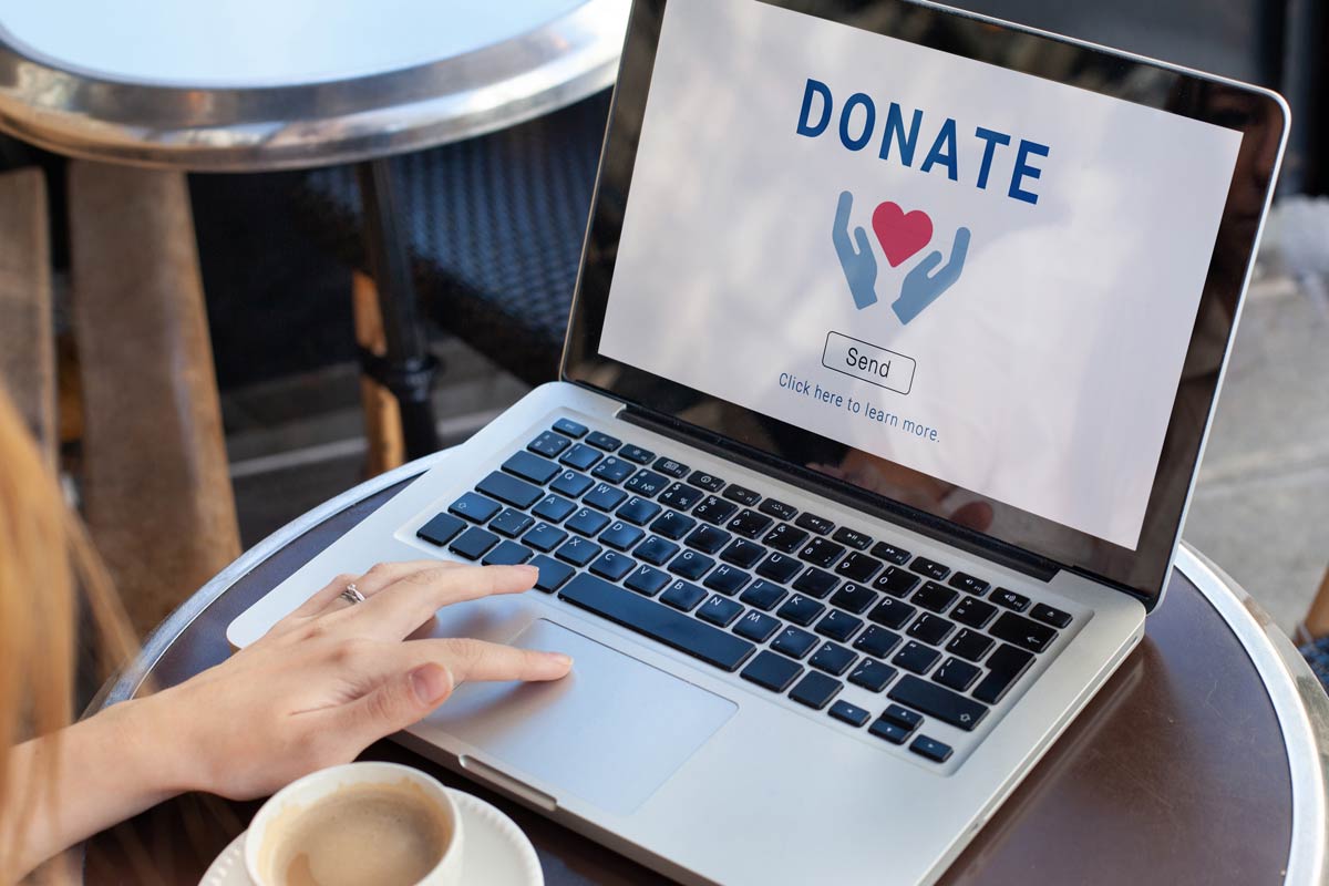 Individual donating online